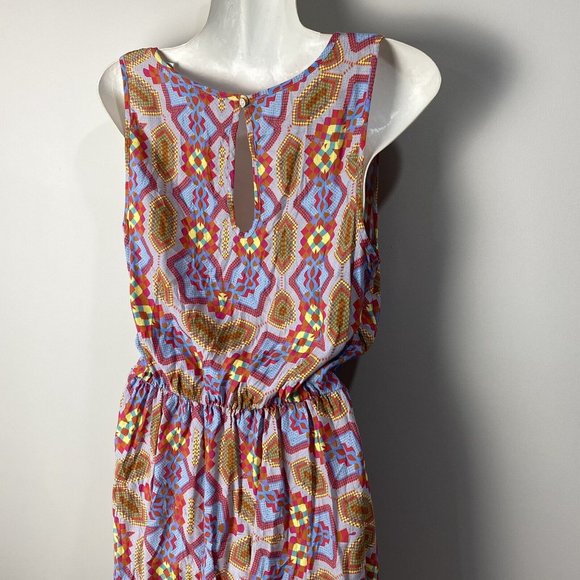 Country Road Dress Multicolored Colorful Geometric Hippie Size 6 XS - Picture 5 of 12